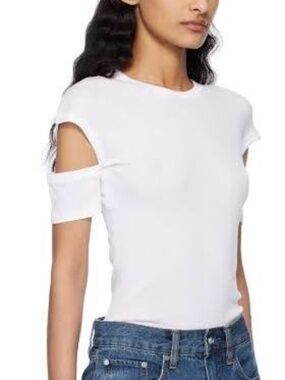 Brand New Helmut Lang Slashed Shrunken Tee NWT